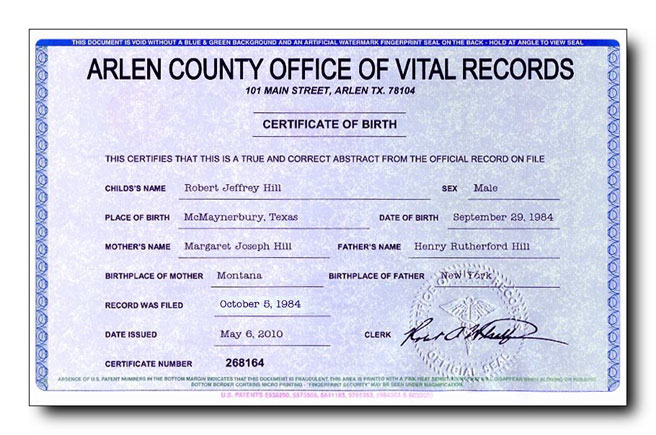 Realistic Fake Birth Certificates Starting At 69 Each