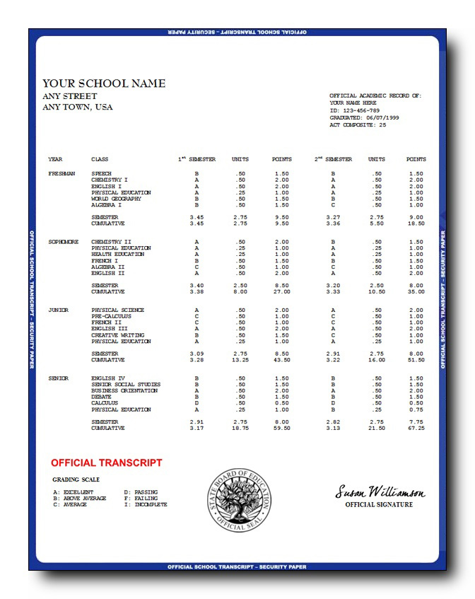 Fake High School Diploma 12
